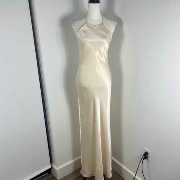 Reformation Jeany Silk Maxi Dress - Ivory / Fior di Latte - Picture 2 of 4